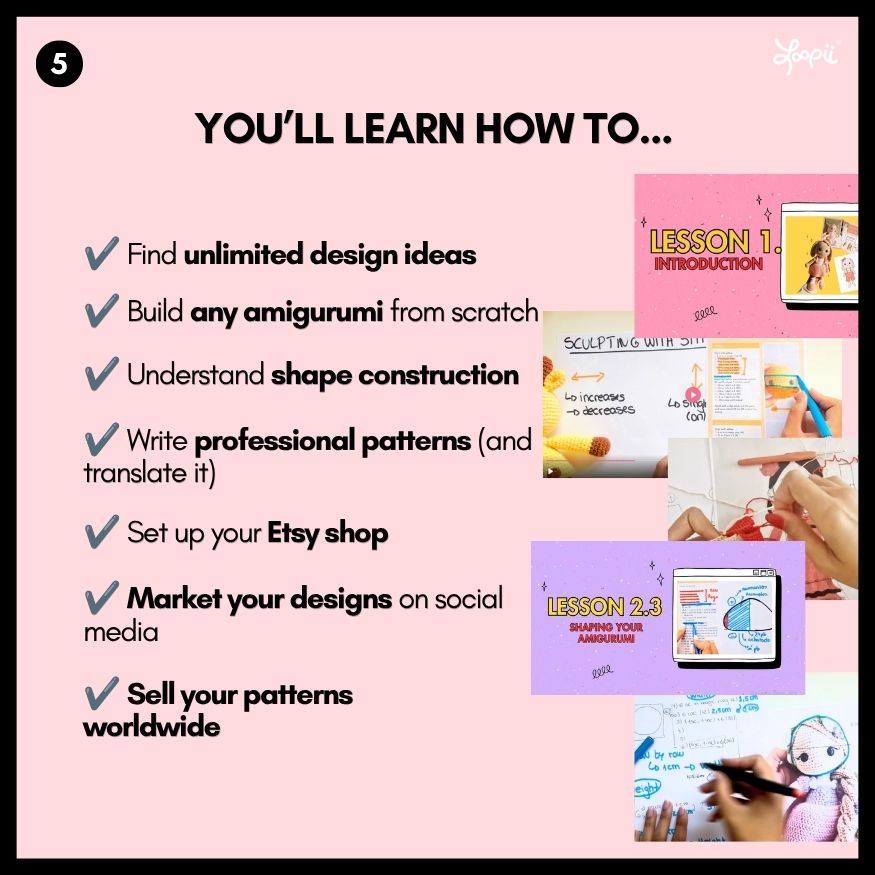 Become an amigurumi designer (course)